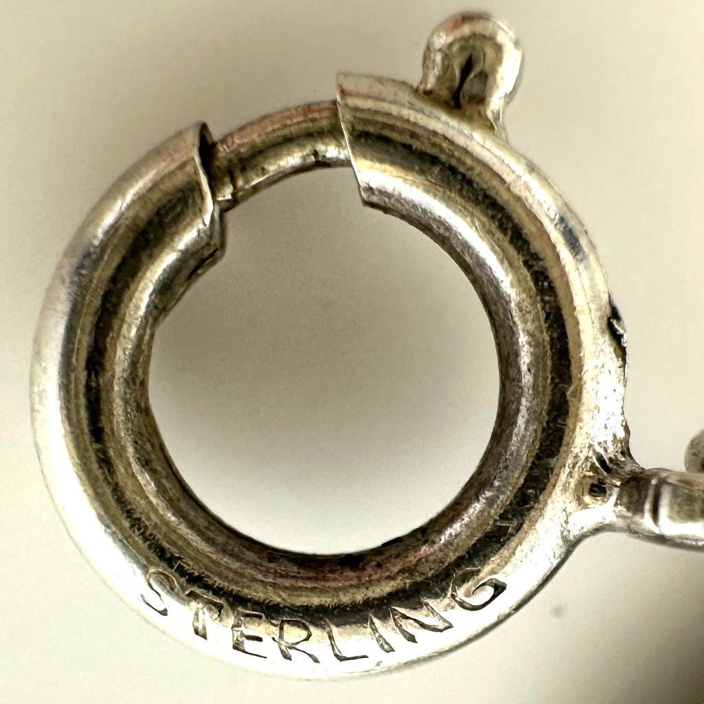 Vintage silver tone reversible double two 2 sided coins adjustable bracelet