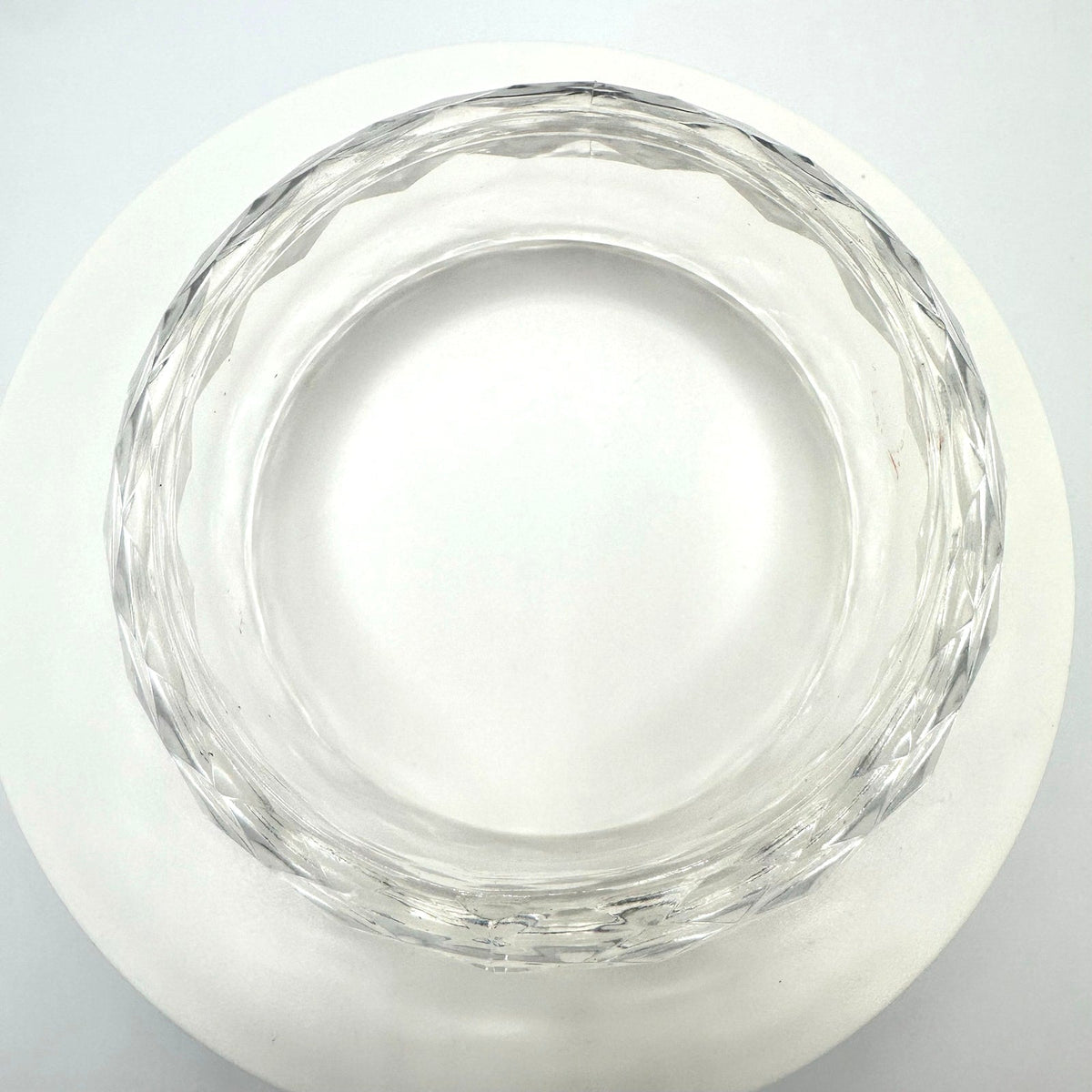 1940s vintage retro clear faceted lucite statement chunky bangle bracelet