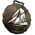 Antique 1800s 1900s J. H. Cutter Whiskies Moorman advertising pendant fob charm