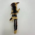 Antique vintage "faux" tortoise shell tortoiseshell carved bird brooch pin