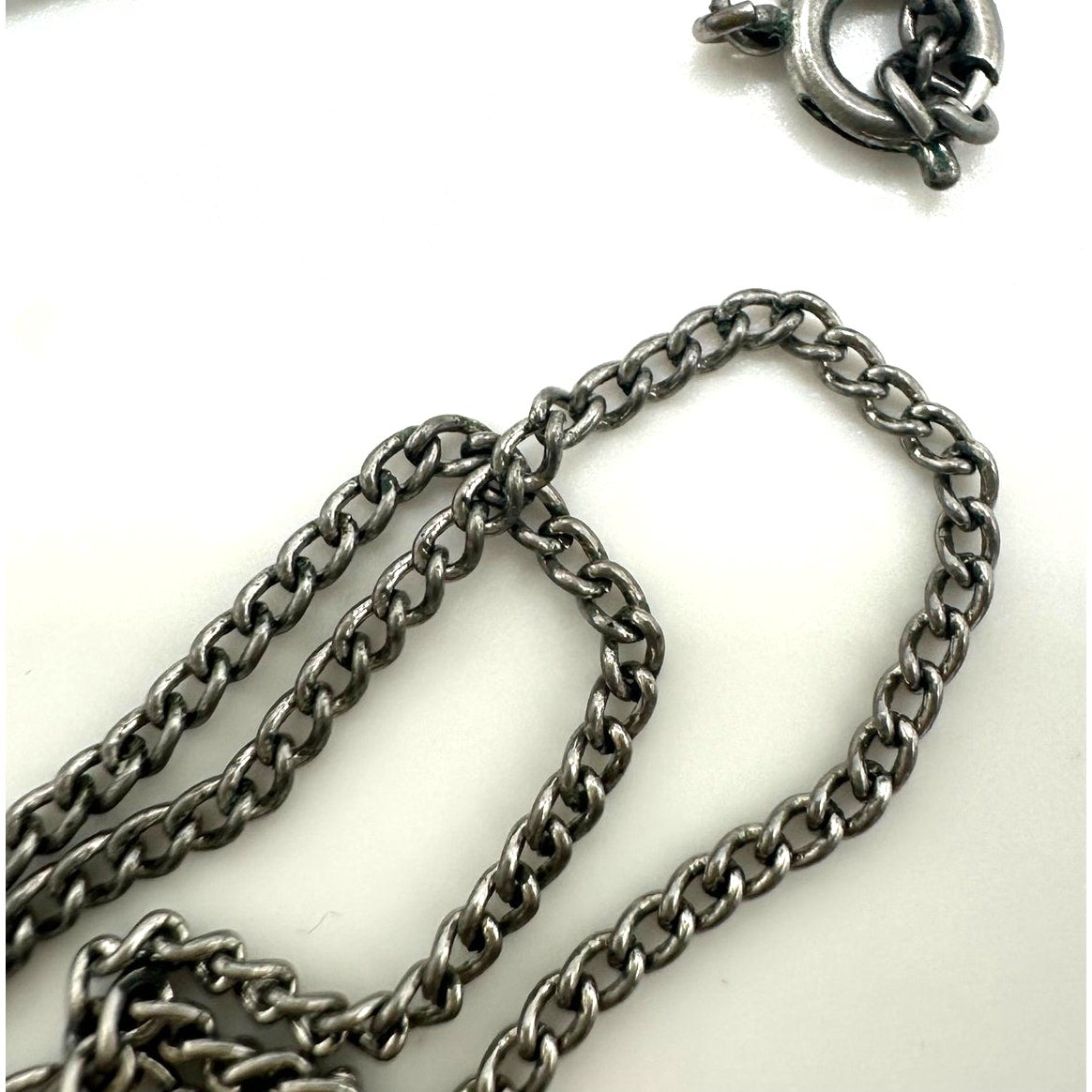Vintage real 1944 Indian rupee 0.50% silver coin pendant 18" chain necklace