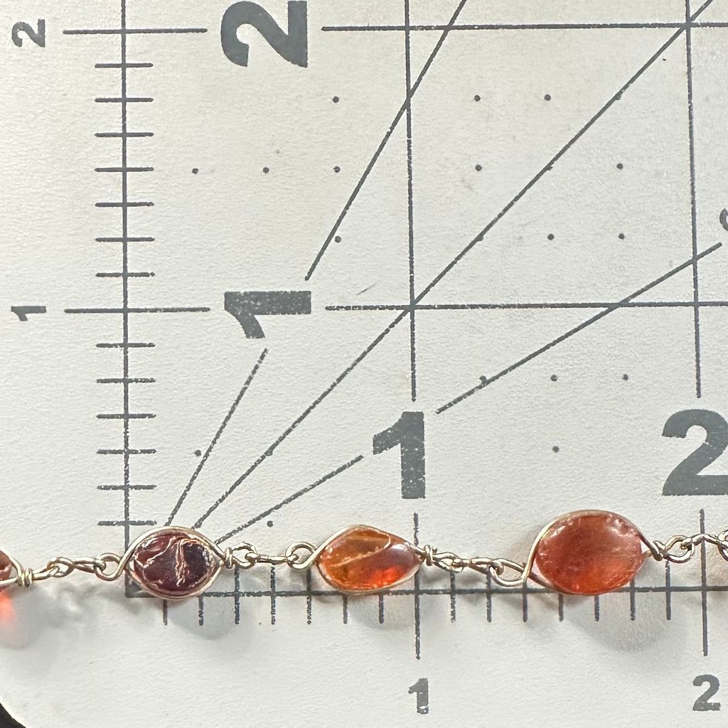Vintage genuine Baltic amber graduated beads gold plated wire wrapped bracelet