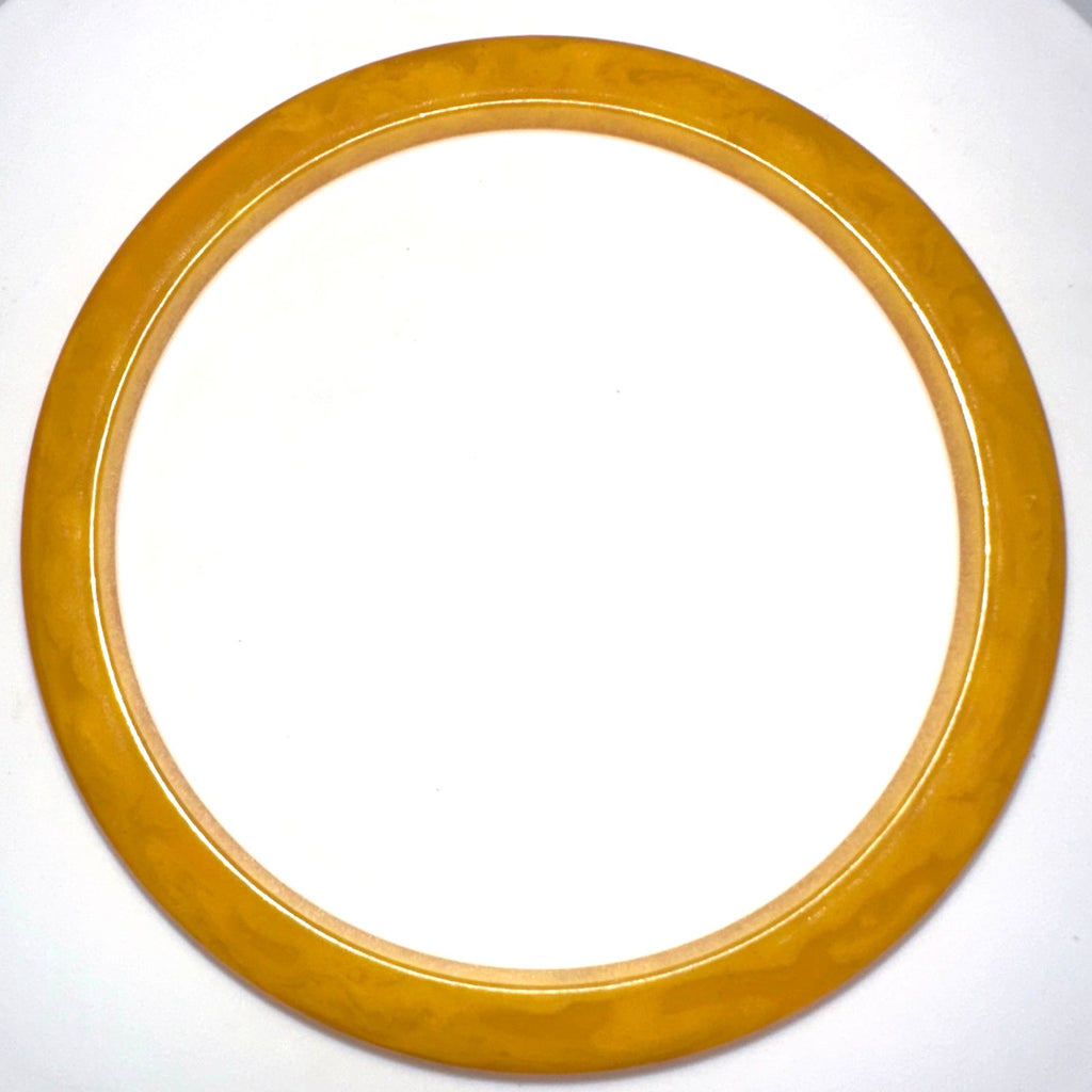 Antique vintage 1930s 1940s Butterscotch golden yellow celluloid bangle bracelet