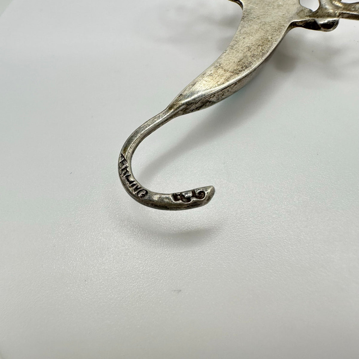 Native American sterling silver fire opal turquoise inlay lizard brooch pendant