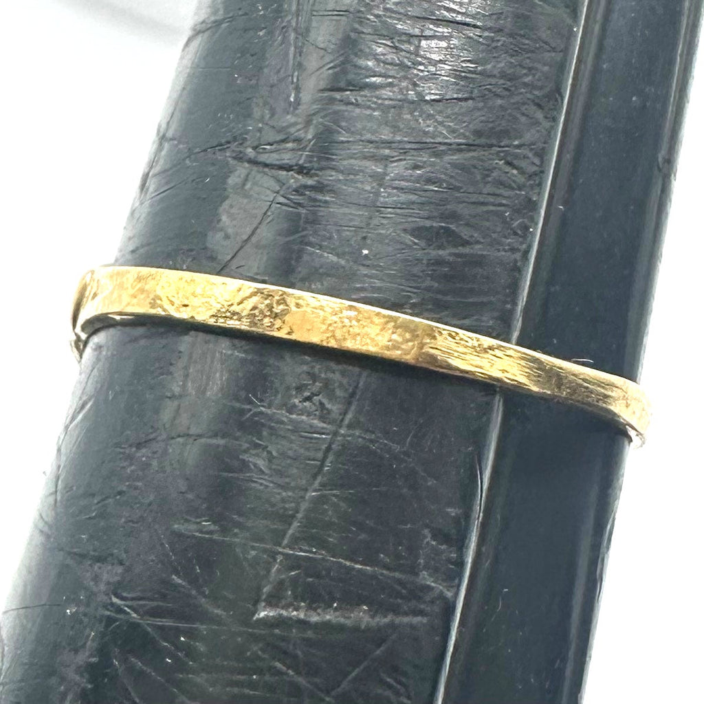 Uncas signed vintage 14KT GE yellow gold electroplated 5 hearts dainty ring 6.5