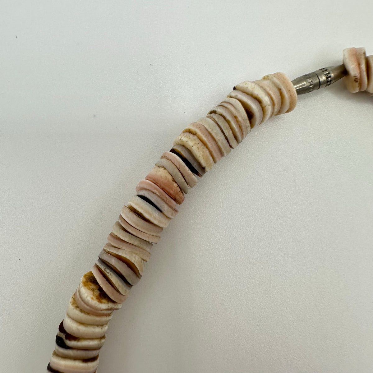 Native American Santo Domingo vintage sterling heishi turquoise beaded necklace