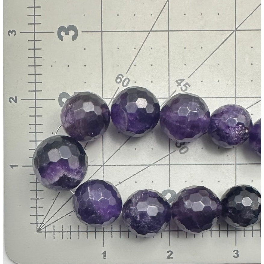 DTR Jay King 925 sterling silver genuine amethyst beaded graduated necklace