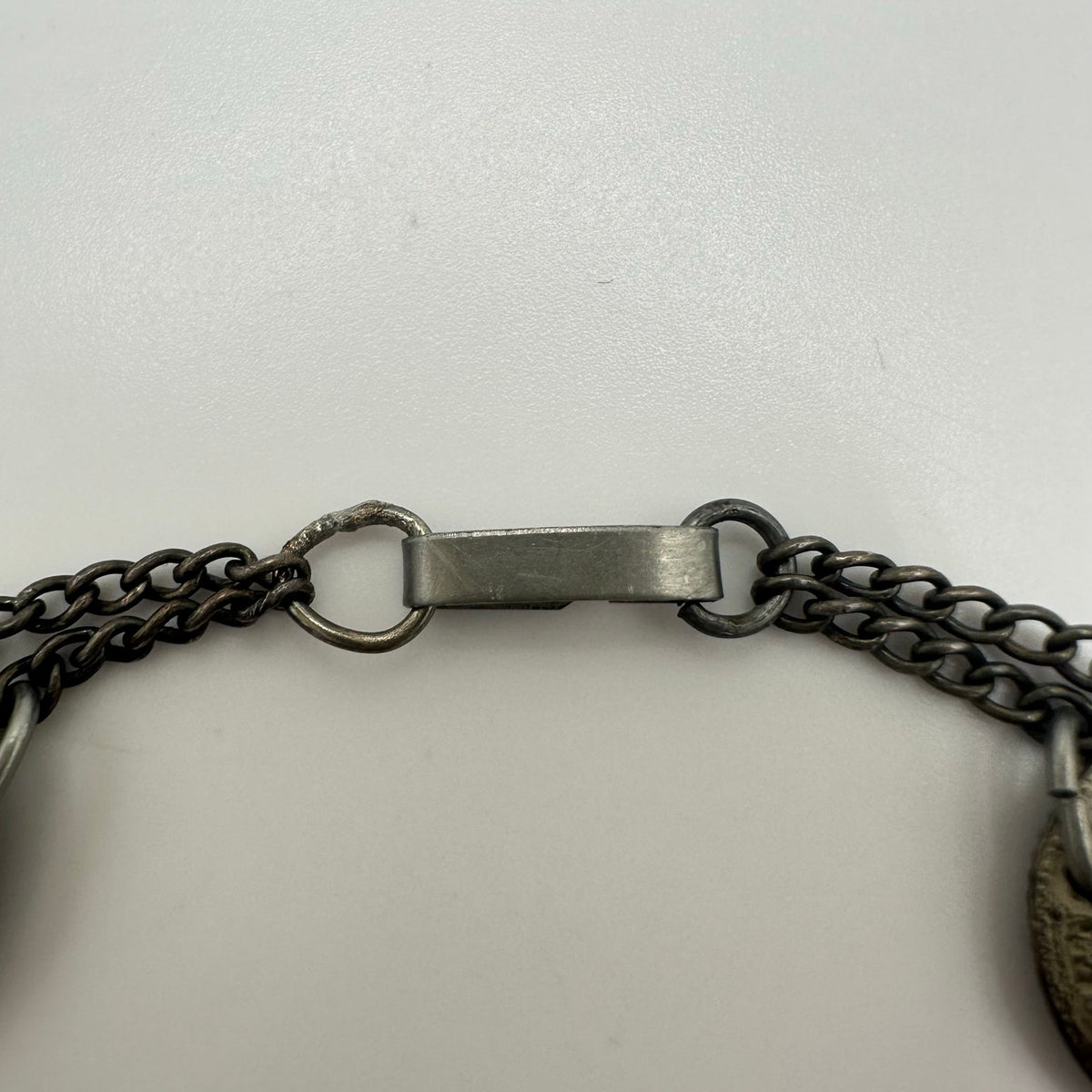 WWII era vintage retro USA Philippines 750 sterling silver 7 coins bracelet