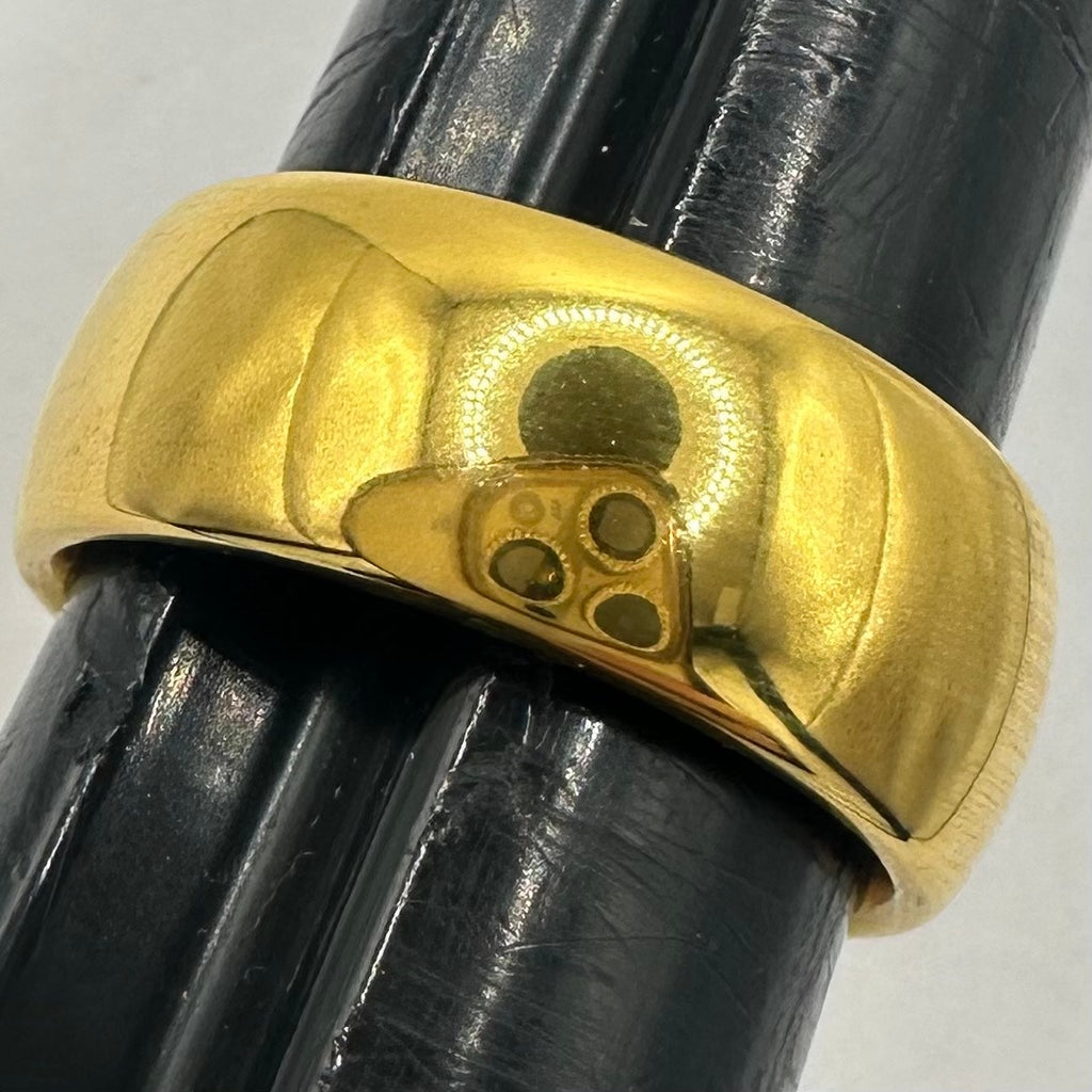 King Will tungsten carbide gold plated 8mm unisex ring wedding band size 7.5
